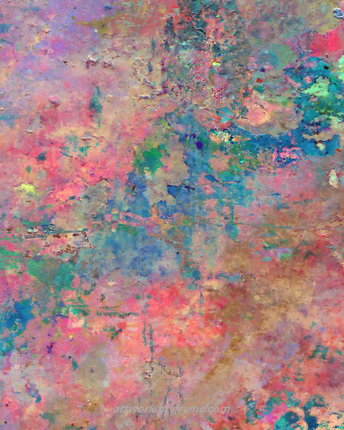 'Joy, that summer day, flower garden, a gentle breeze blows.